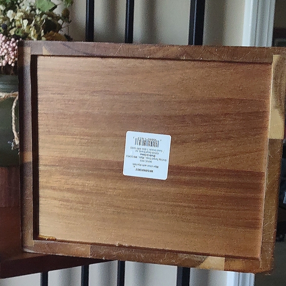 5pc Wooden Bathroom/Home Decor Accessories set - Picture 16 of 17